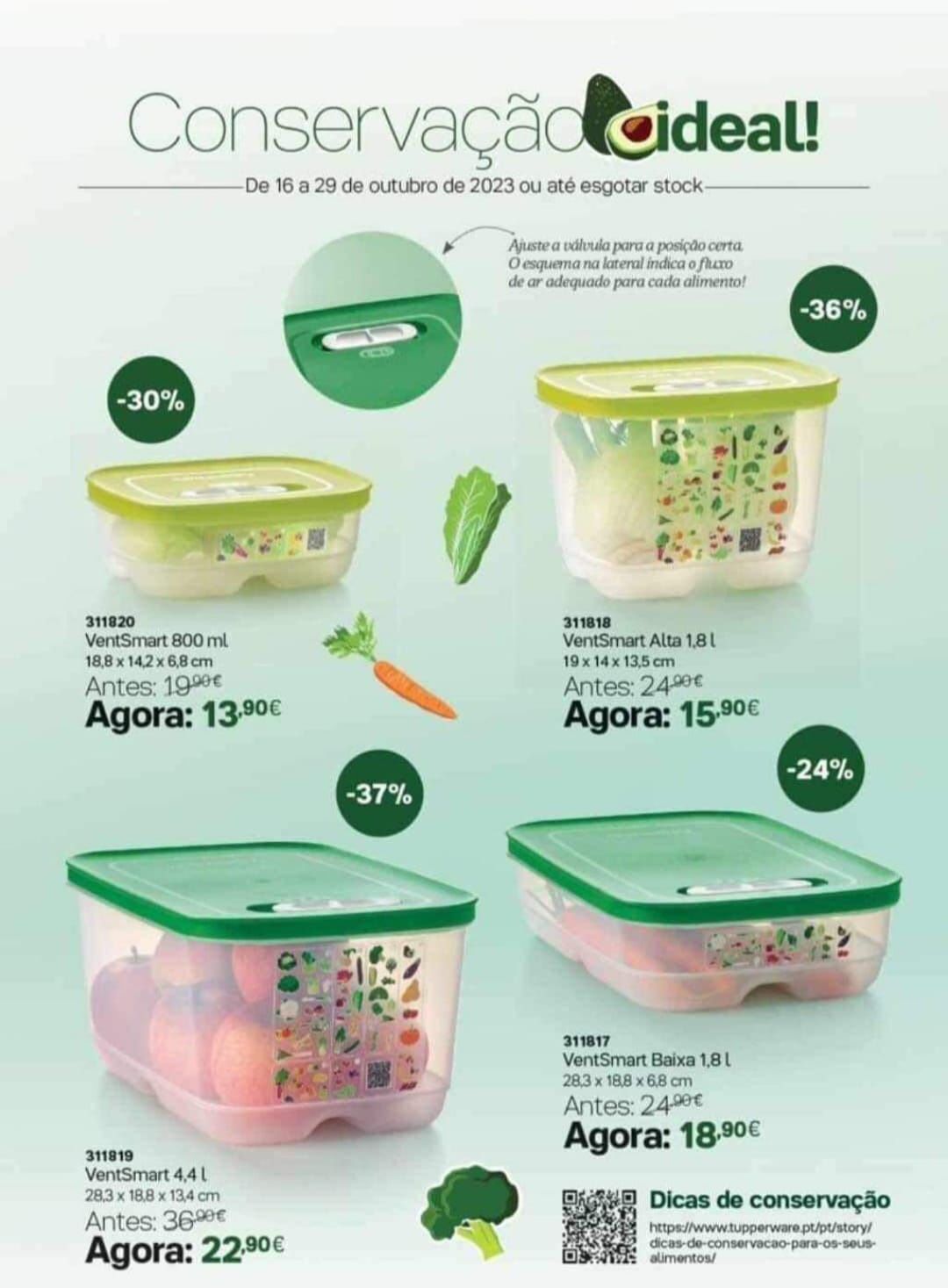 Promoções imperdíveis Tupperware desde €8.00