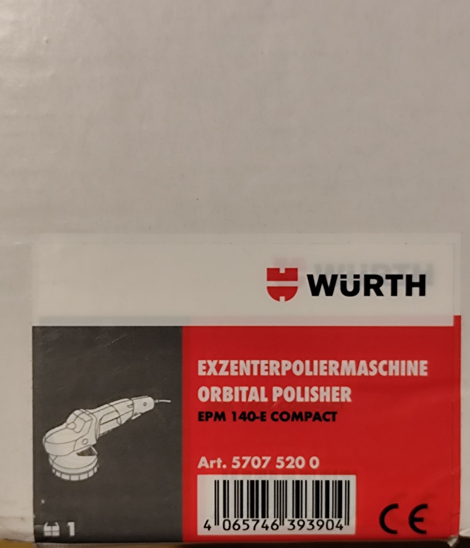 WURTH !!! Polerka EPM 140 E COMPACT ORBITALNA !!! Nowa  !!!