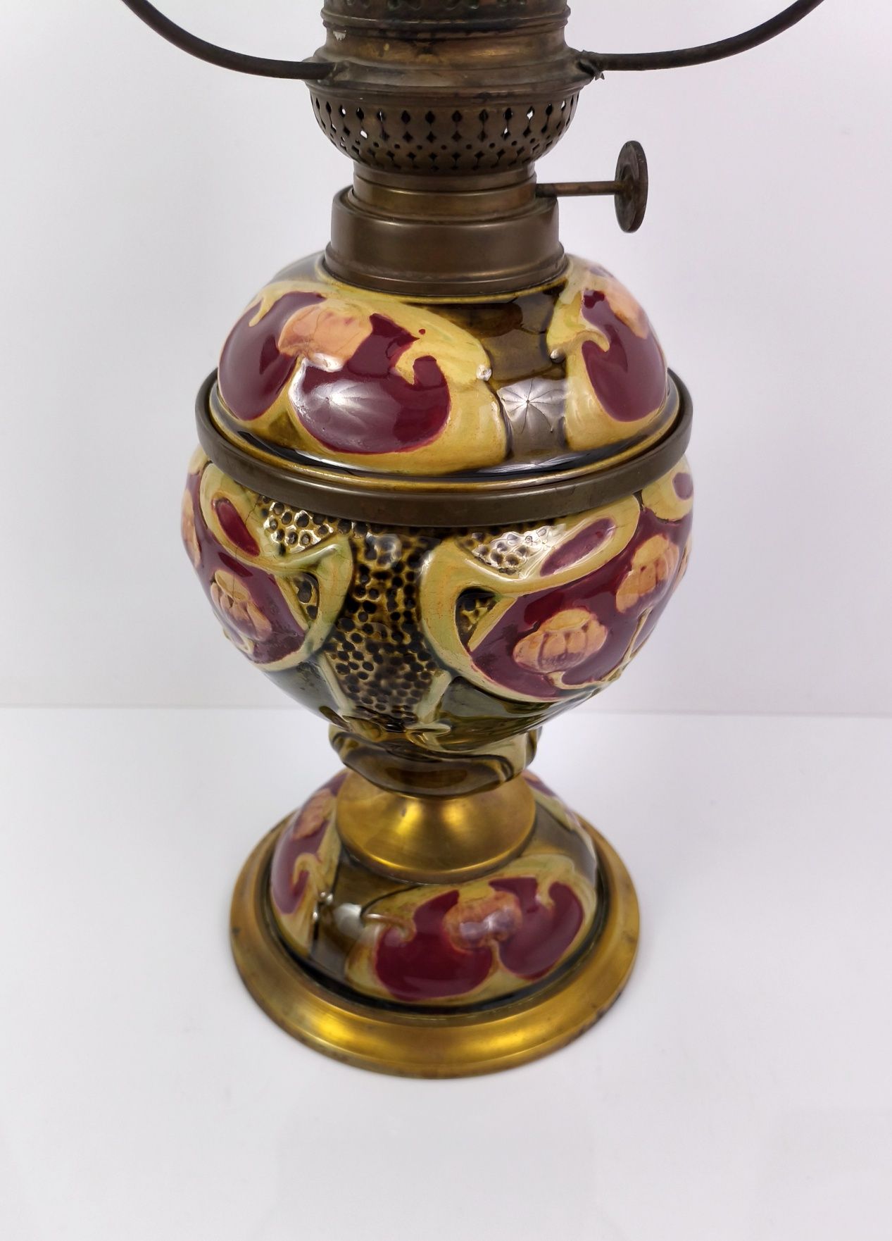 Lampa naftowa. Secesja, ok.1910 r.