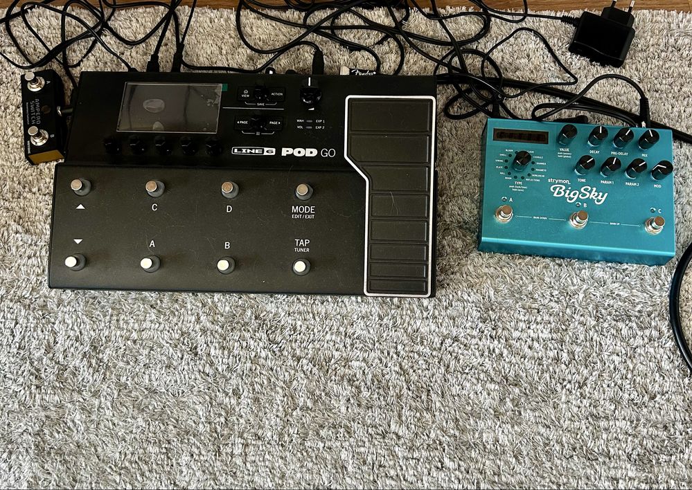 Line 6 POD GO + Strymon BigSky