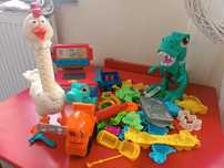 Play doh zestaw Dino kurczak kasa foremki