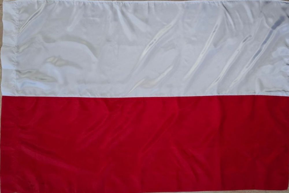 Flaga Polski z atlasu