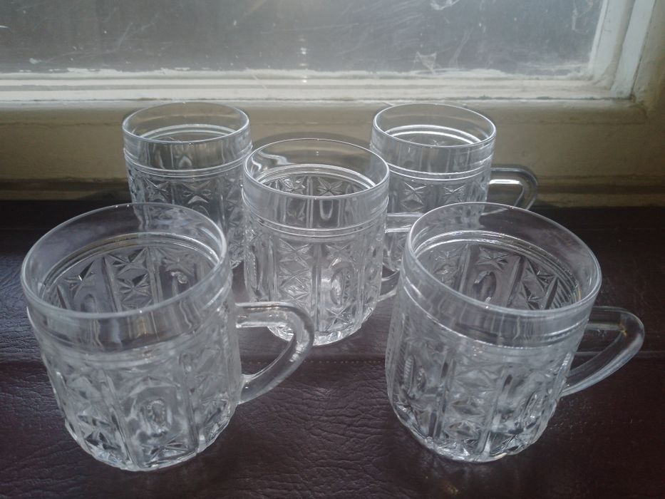 Продається набір кришталевих кружок виробництва СРСР.