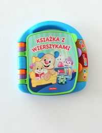 interaktywna książka książeczka z wierszykami od fisher price śpiewa