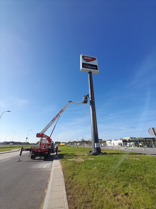 Usługi Podnośnik koszowy terenowy 4x4 napędy 35m 20m HDS  zwyżka