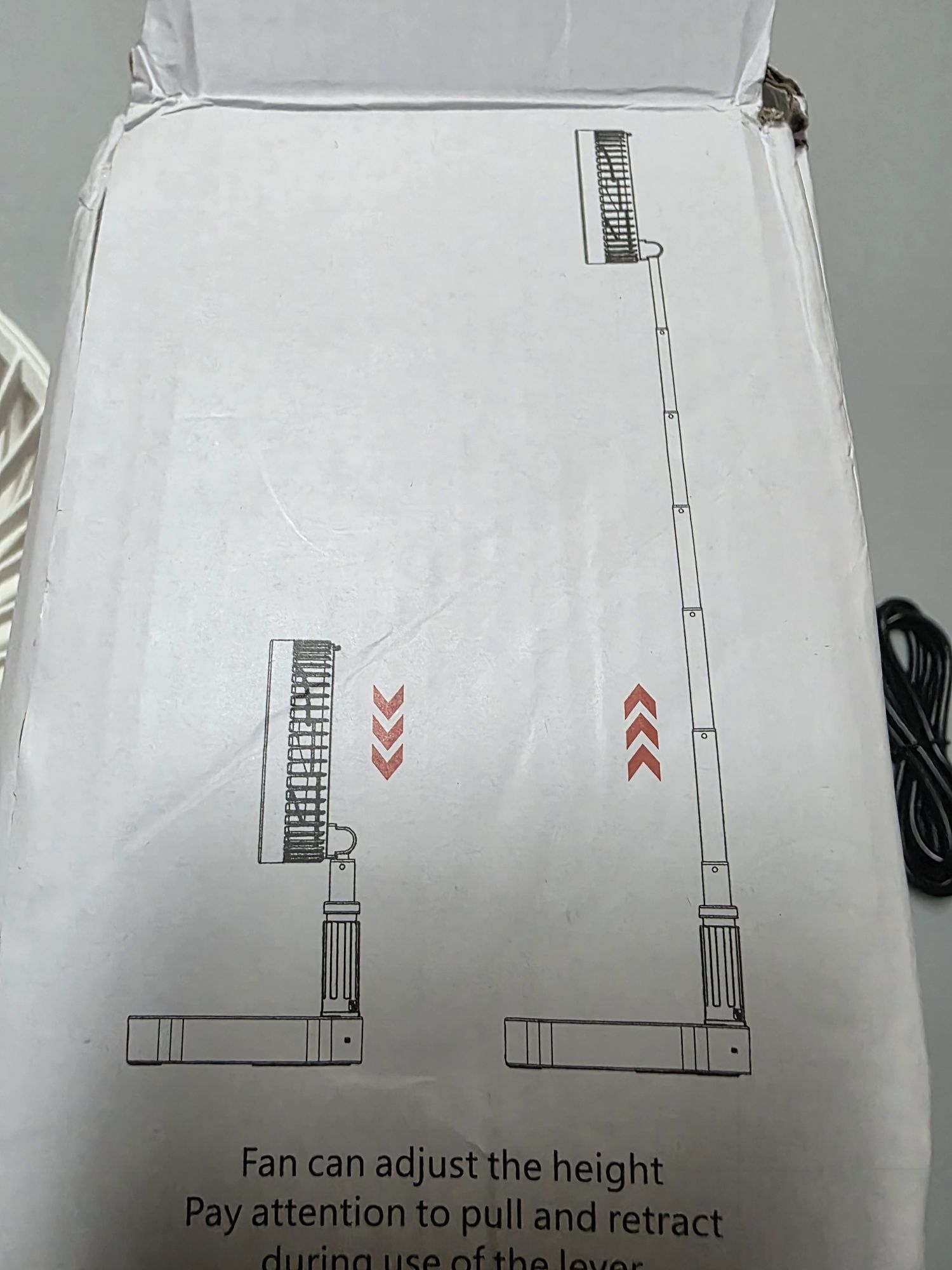 Ventoinha Retrátil Portátil com bateria