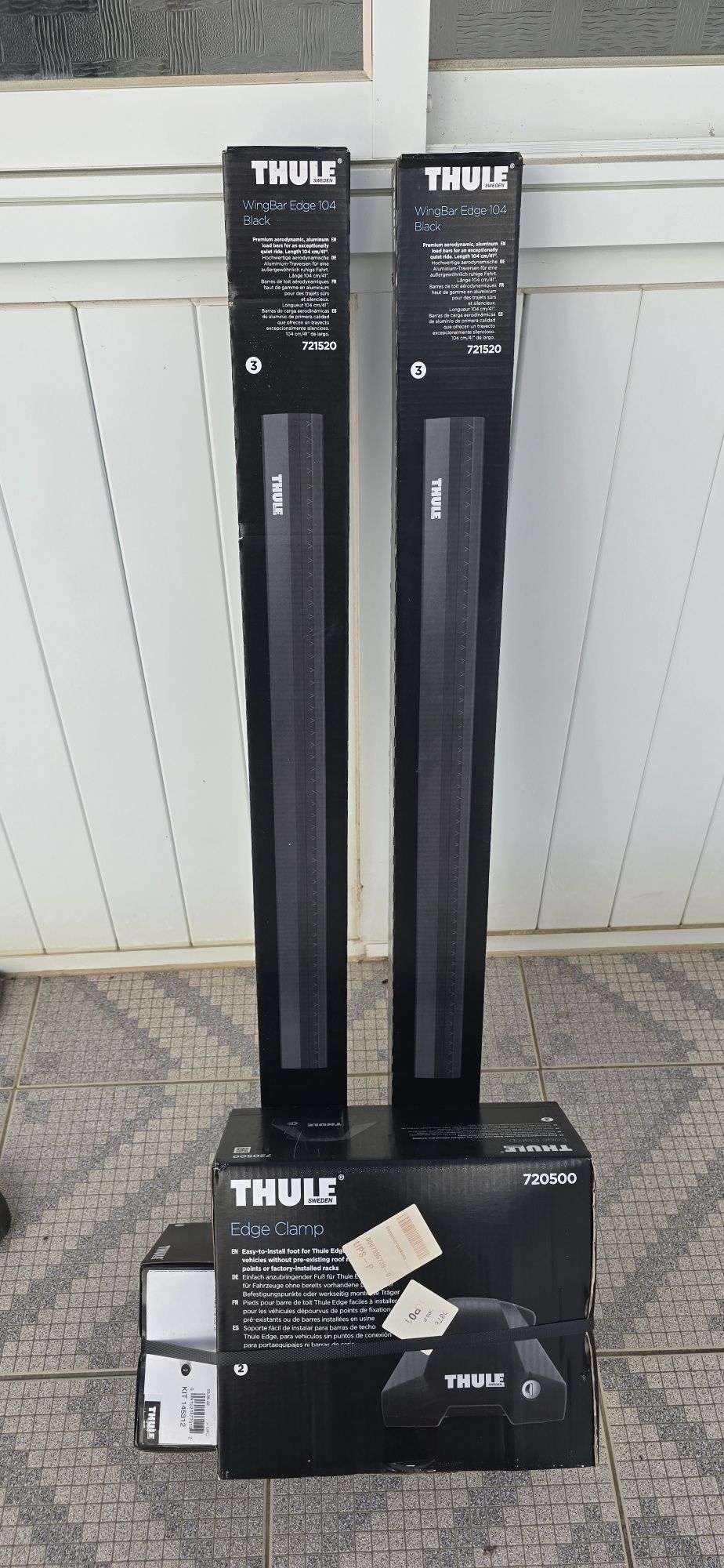 Barras Thule WingBar Edge  104 Black(topo de gama)

- Barra Thule Wing