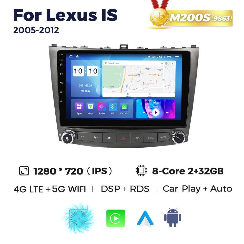Штатна магнітола Lexus IS 2005-2012 GPS навігація Android