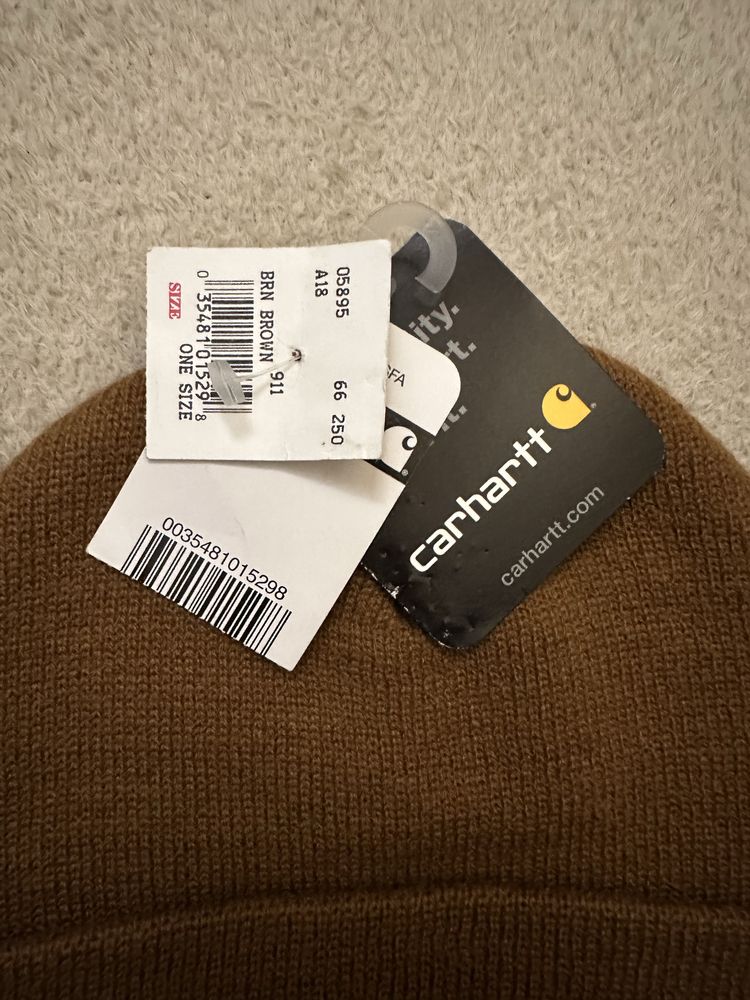 Шапка carhartt коричнева оригінал