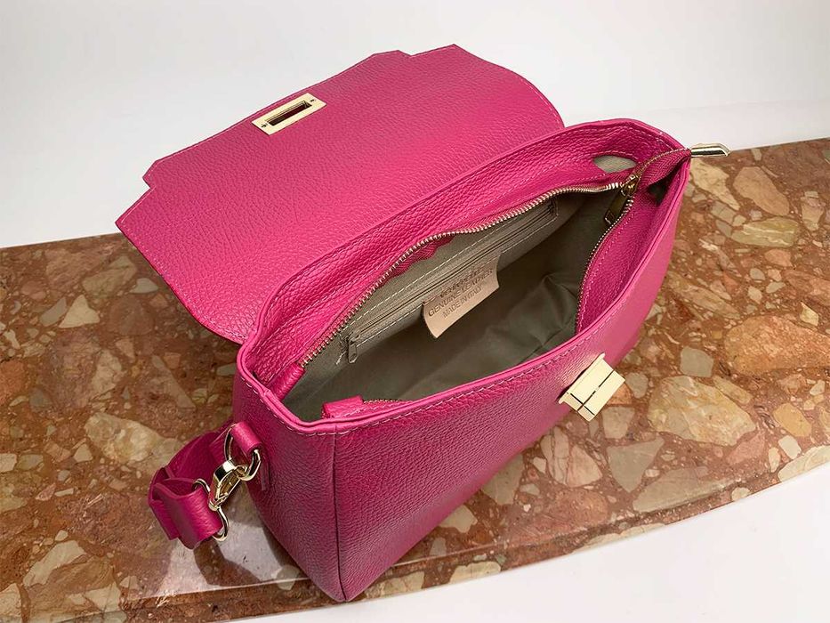 Сумка женская кожаная через плечо 2 ремня Virginia Conti 03360 Италия