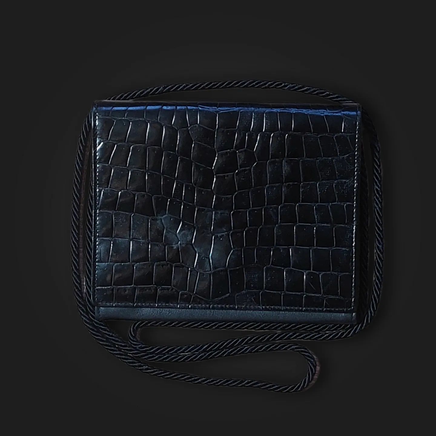 Vintage 90s crocodile skin fendi x gucci mini bag