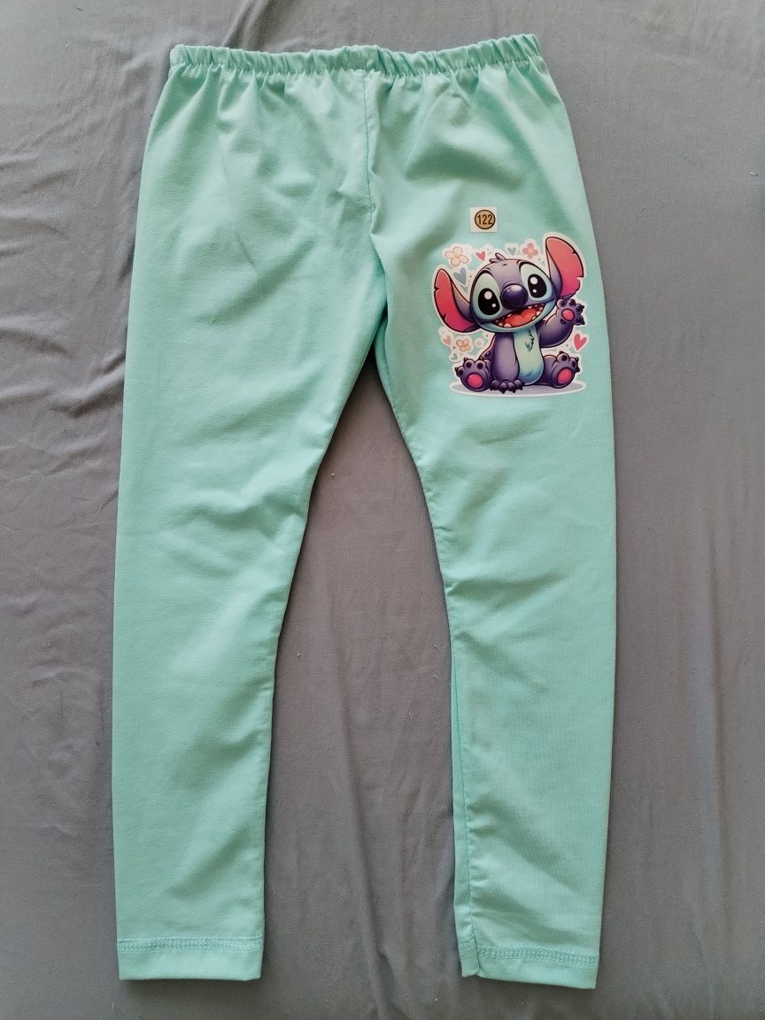 Legginsy stitch bawełniane