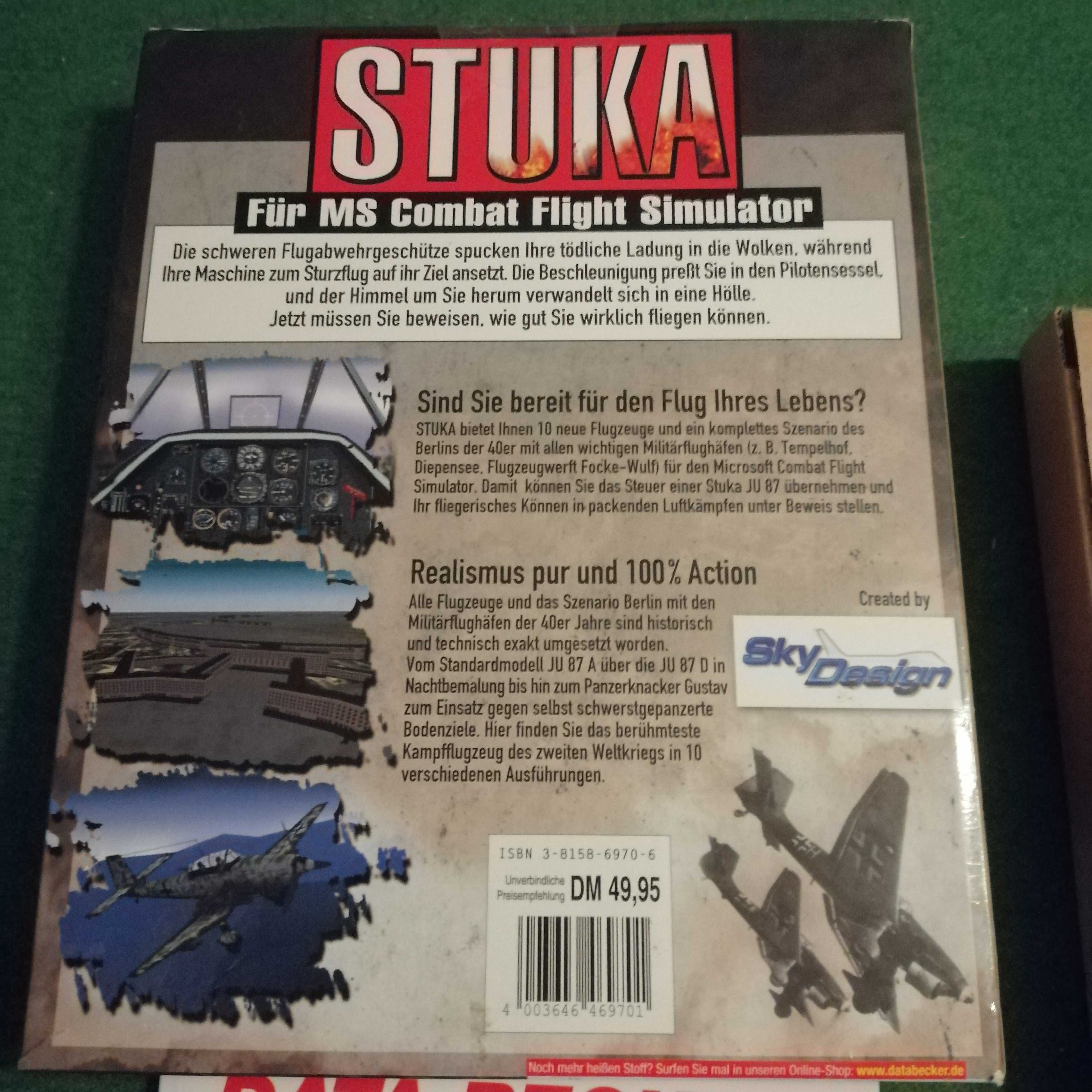 Gra PC - Stuka - Fur MS Combat Flight Simulator - Big Box! -Unikat!