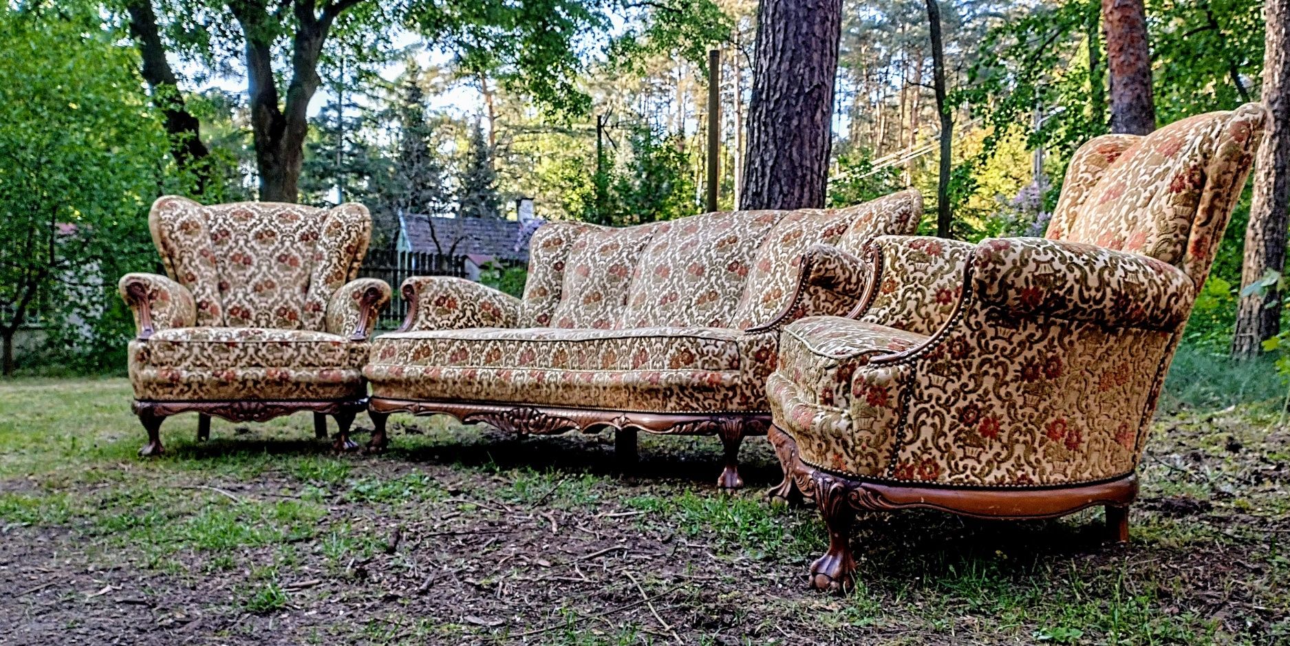 Komplet Sofa z Fotelami Windsor Antyk Mega Wygodna