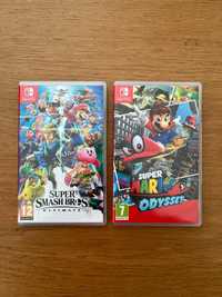Jogos Nintendo Switch - Super Mario Odyssey / Super Smash Bros