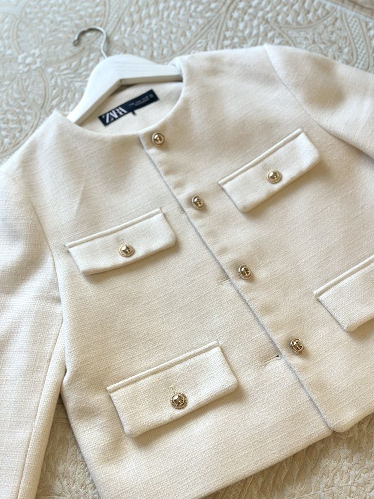 Твідовий жакет Zara