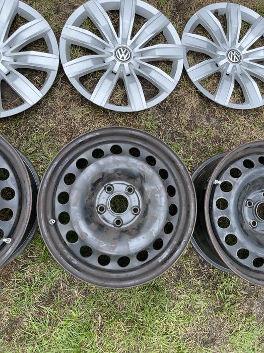 Okazja oryginalne felgi VW TIGUAN 6.5Jx17 ET38 5x112 czujniki kołpaki