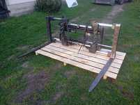 Pozycjoner  paletyzer wideł, widły hydrauliczne meyer 200cm 4 tony