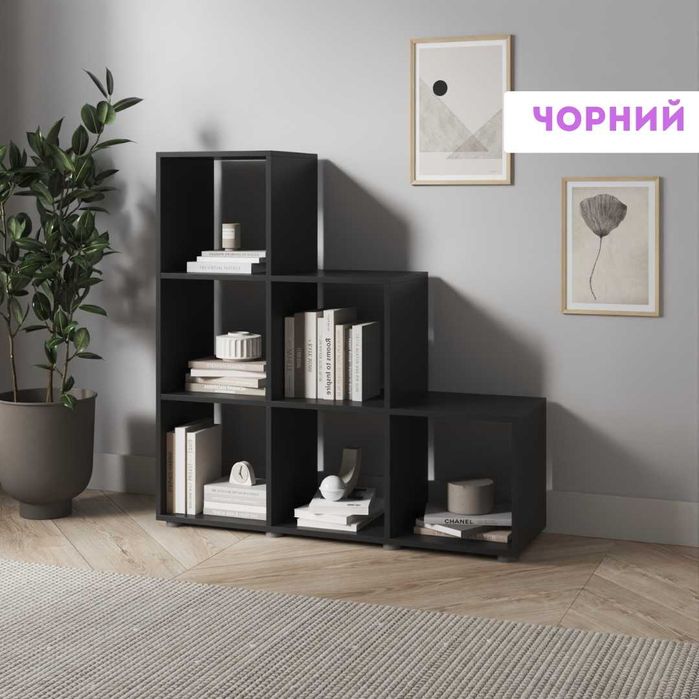 ГАРАНТІЯ 1 РІК‼️ | Стелаж кутовий з комірками  Полиця для книг сходи