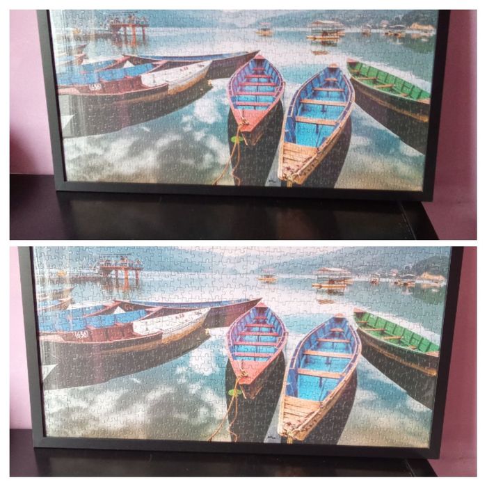 Quadro feito de puzzel