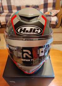 Kask HJC RPHA 71 HAPEL Grey/Red, rozm L | jak NOWY, GWARANCJA