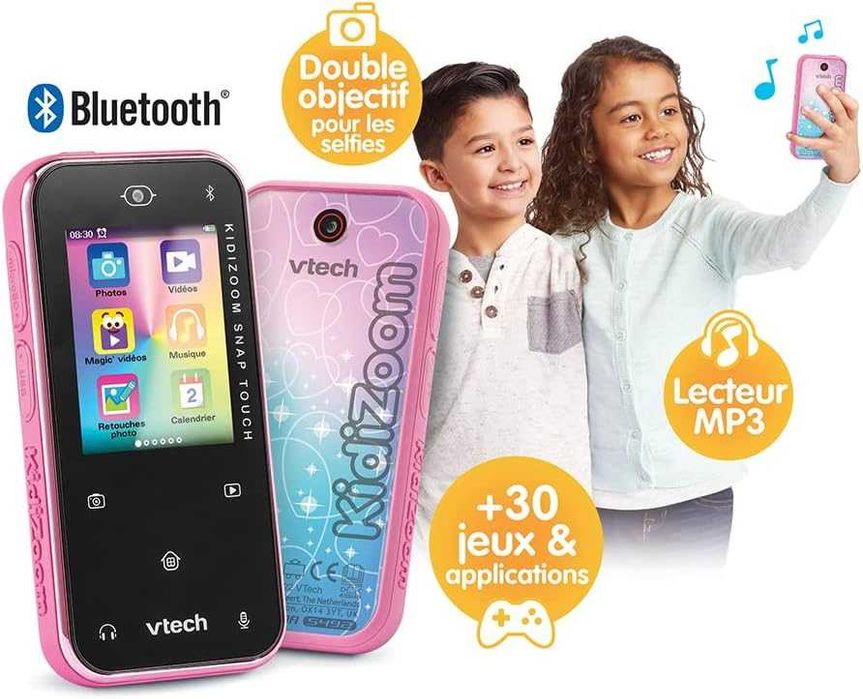VTech - Kidizoom Snap Touch Rose Przenośny Aparat Cyfrowy