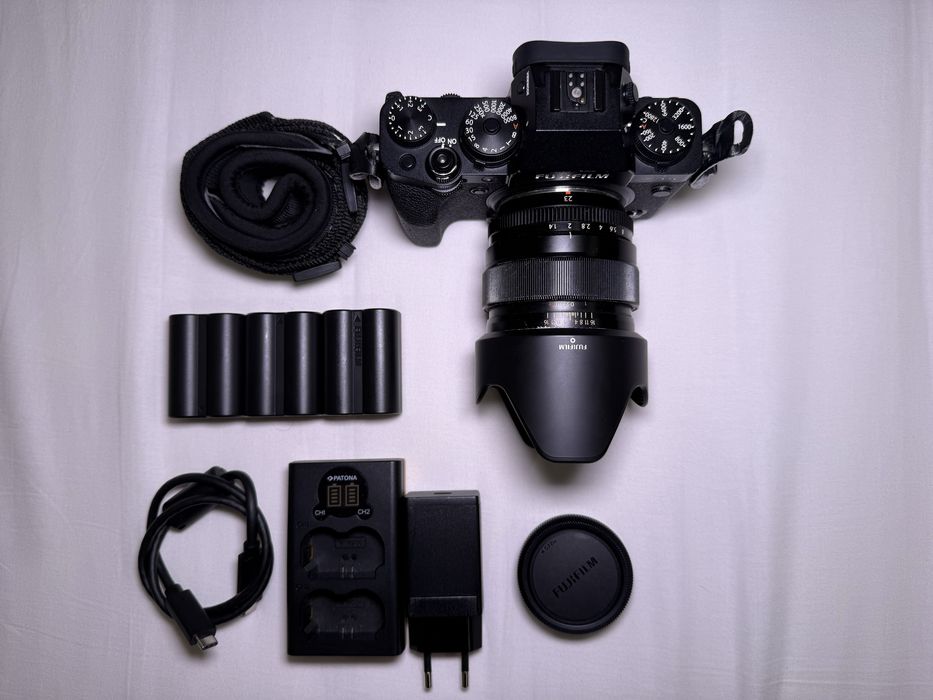 Fujifilm xt4 + lente xf 23mm 1.4 r + carregador + 3 baterias