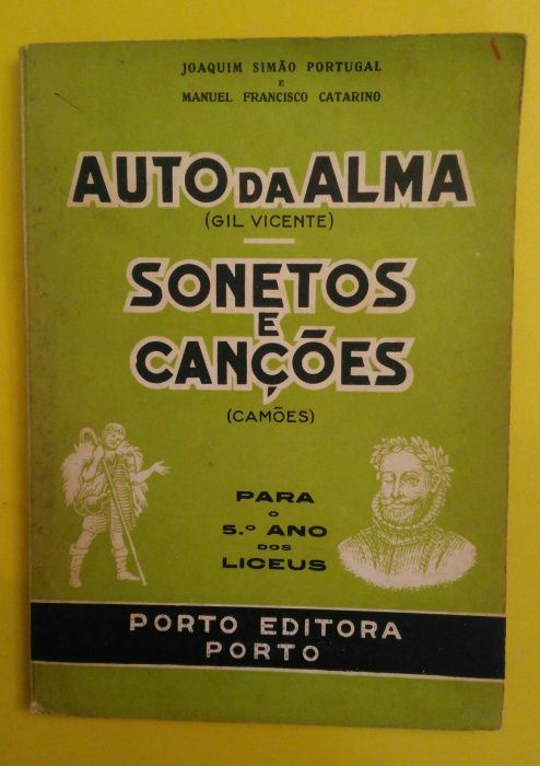 Livro Auto da Alma + sonetos