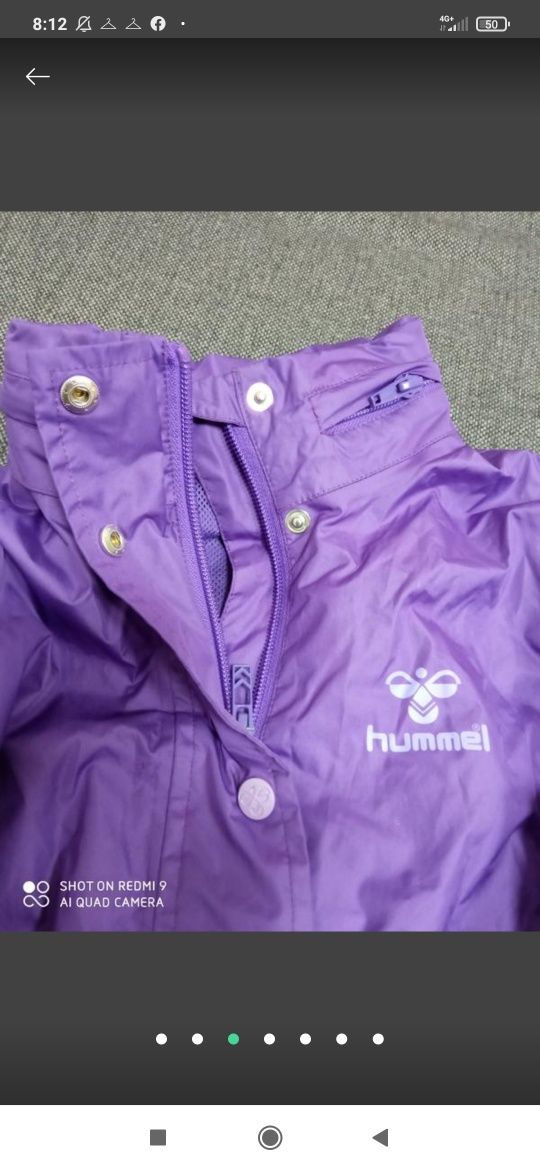 Куртка вітровка hummel на 5,6, 7 років