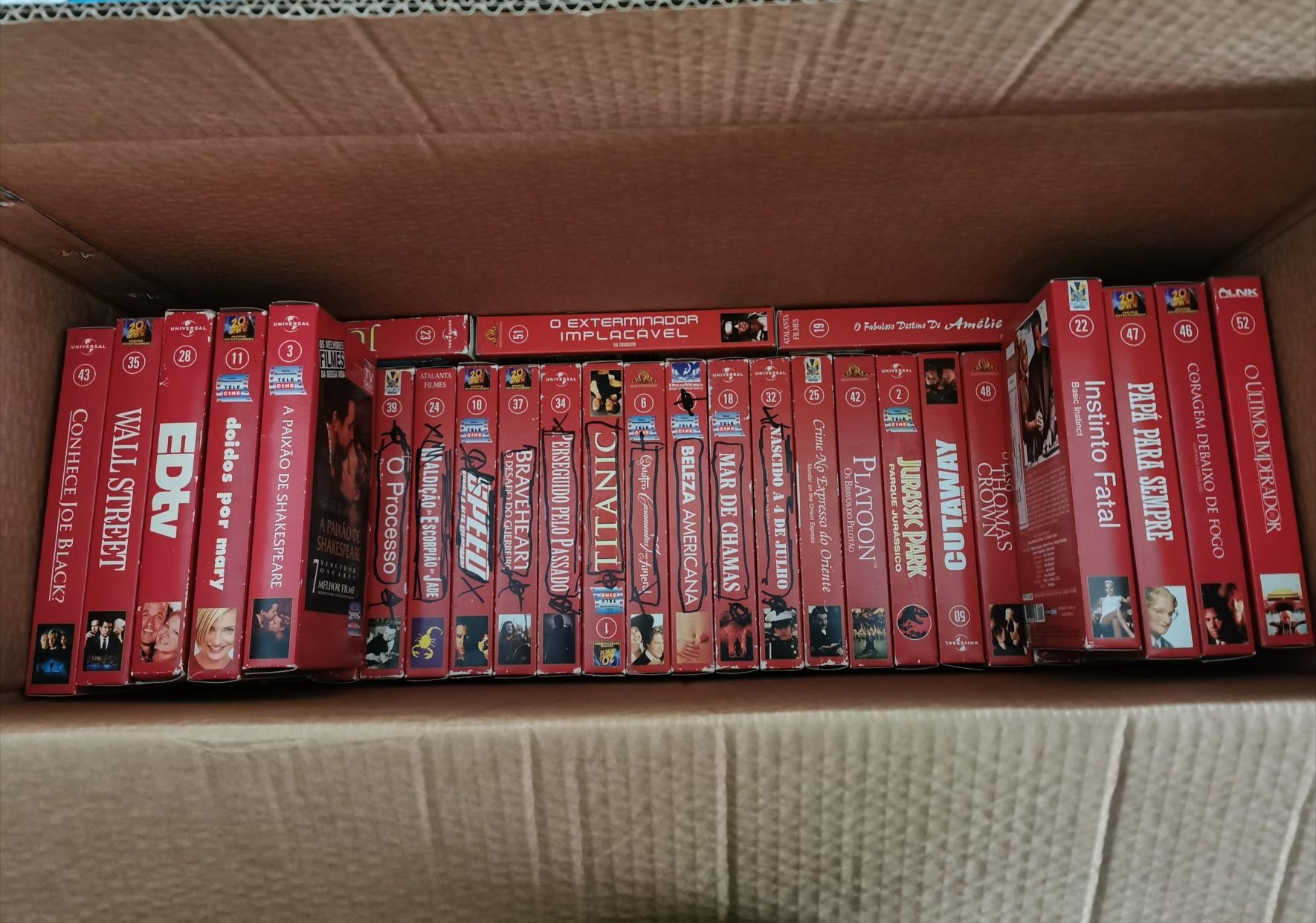 Conjunto de 55 Cassetes VHS