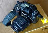 Lustrzanka Nikon D80 + obiektyw - komplet sklepowy stan BDB.
