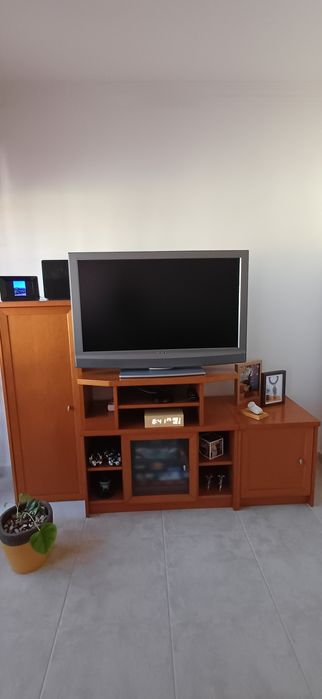 Móvel de sala e mesa de centro