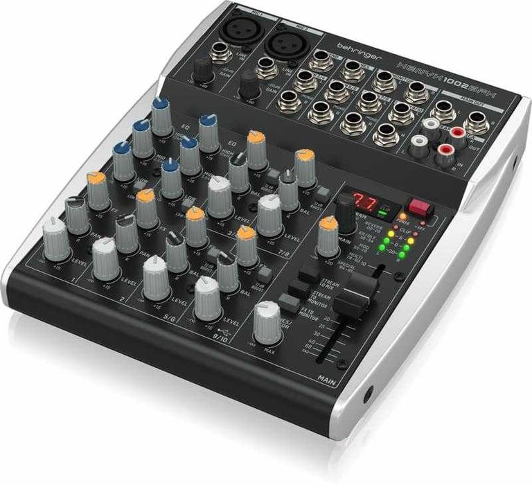 Behringer XENYX 1002SFX – 10-kanałowy kompaktowy mikser analogowy