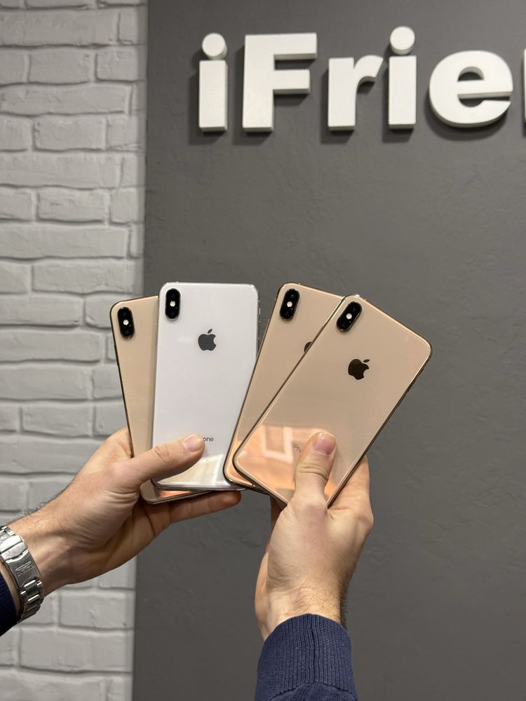 Iphone XS max 64/256gb gold, silver 100% батарея