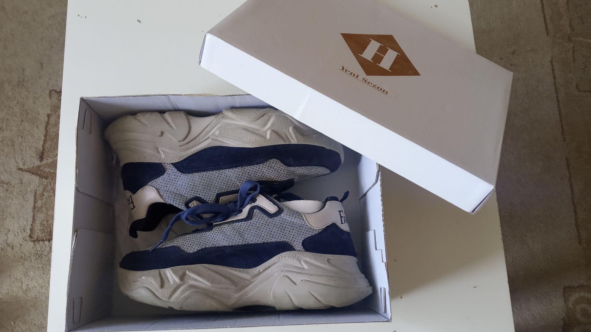 Adidasy r 38 Fashion Han F3 granat/srebro koturna wysoka podeszwa