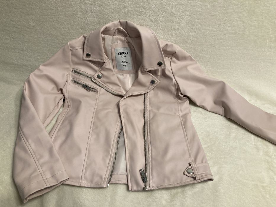 Dziecięca kurtka z imitacji skóry