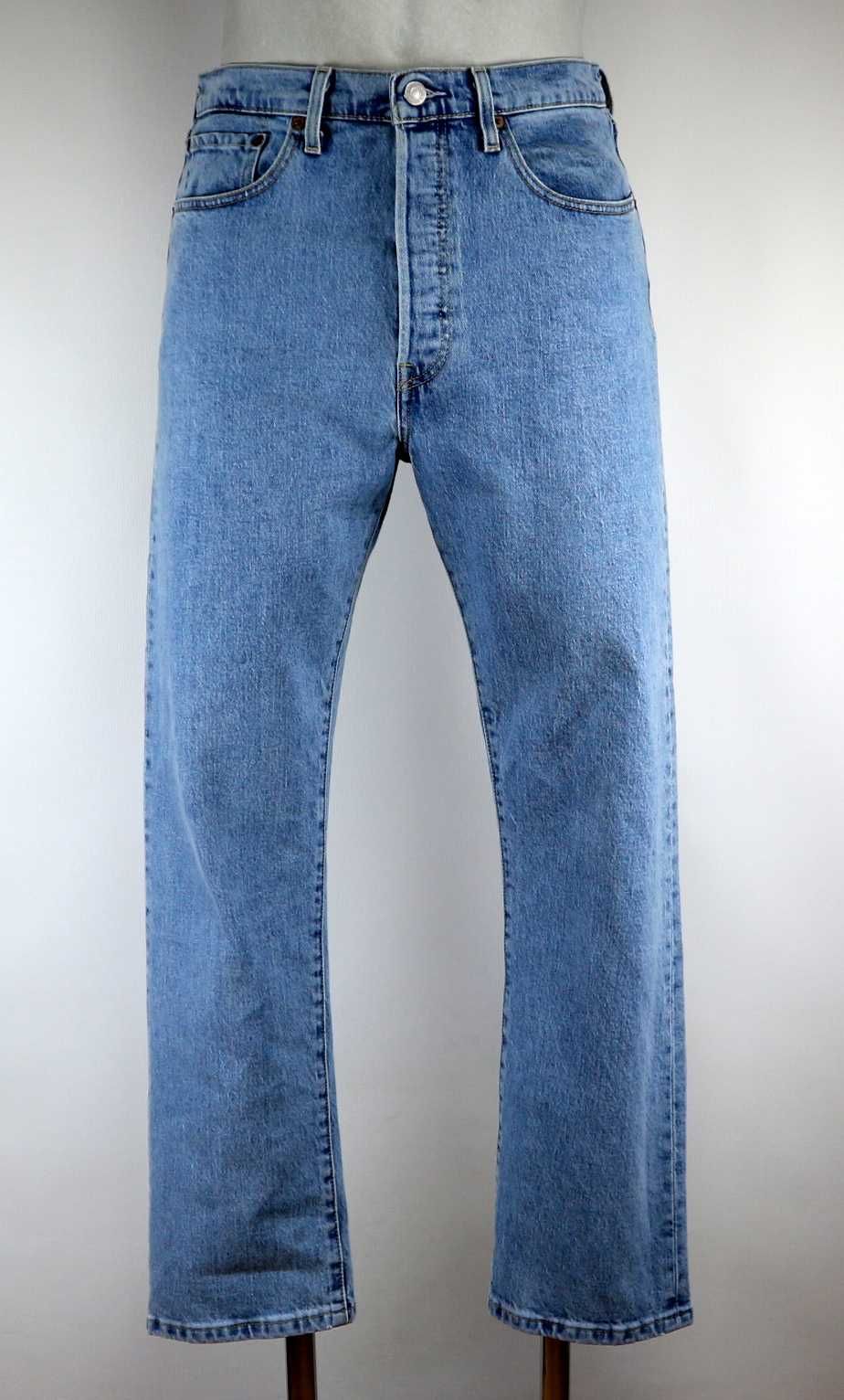 Levis 501 Crop W31 L28 spodnie jeansy pas 2 x 42 cm