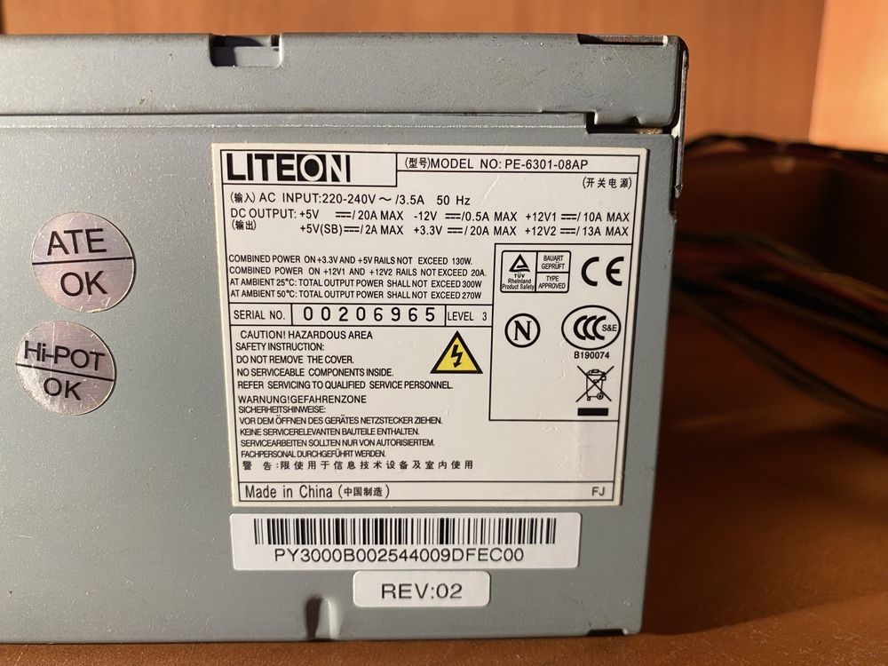 Zasilacz LITEON PE-6301-08AP