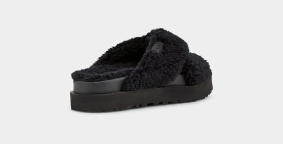 Оригінал! Шльопанці UGG W Fuzz Sugar Cross Slide, Угг, Уггі, Угги