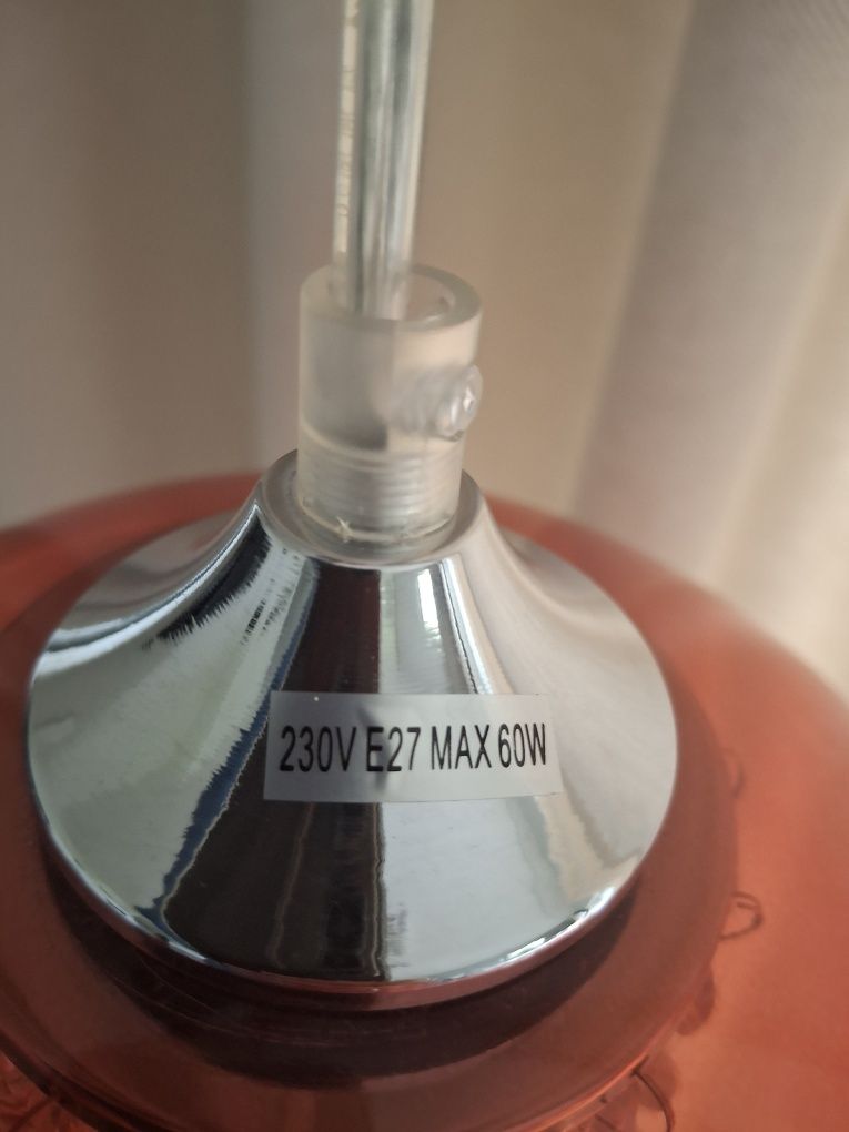 Lampa sufitowa z kryształkami