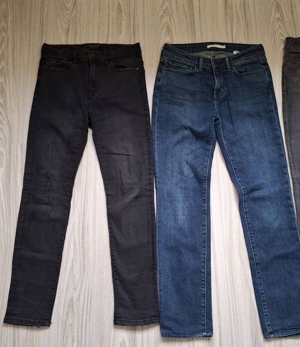 Spodnie jeansy Wrangler Levis Zara r 36 S + bluzy