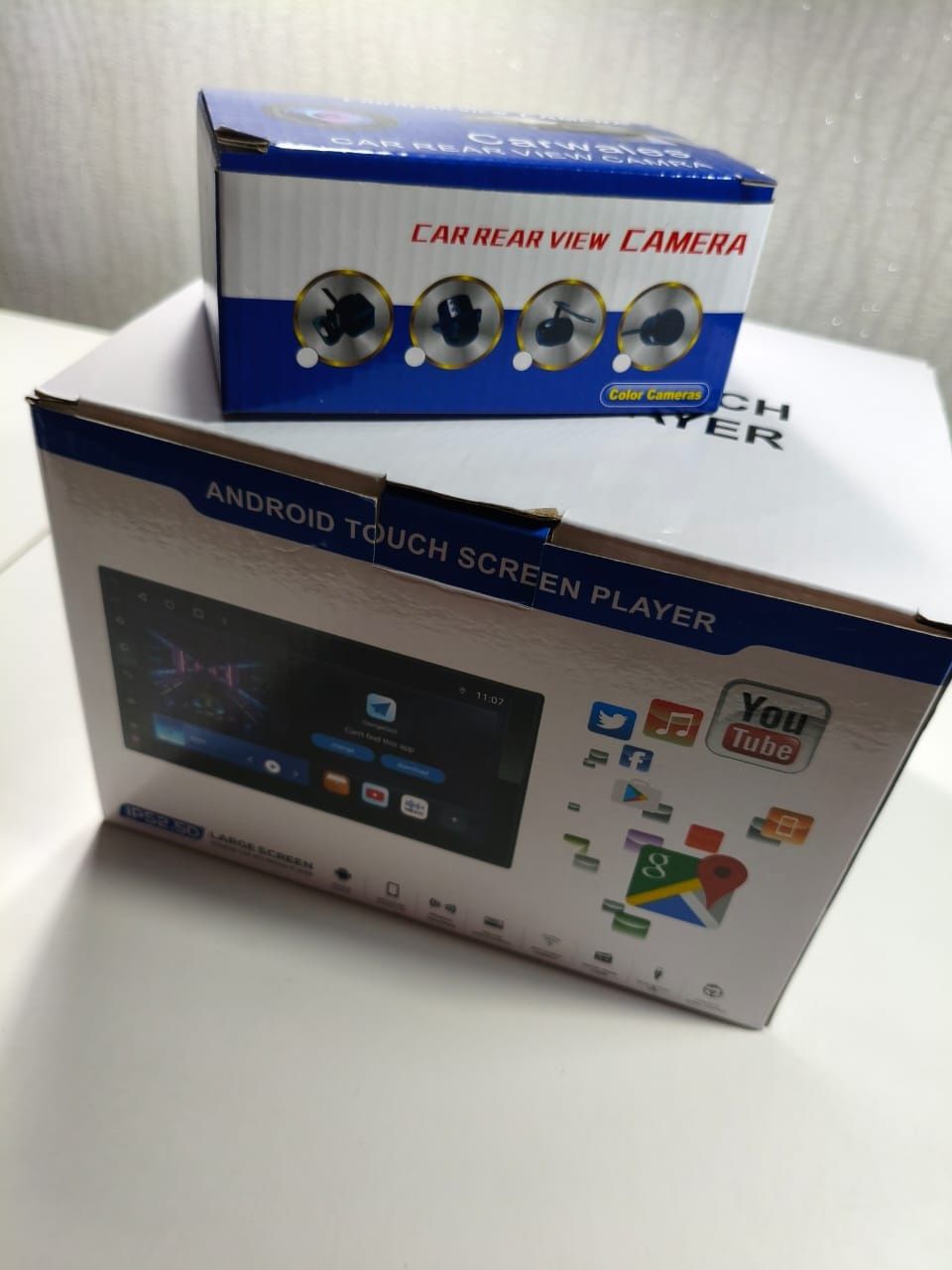 Універсальна автомагнітола 7" 2din Android 12 + камера заднього виду