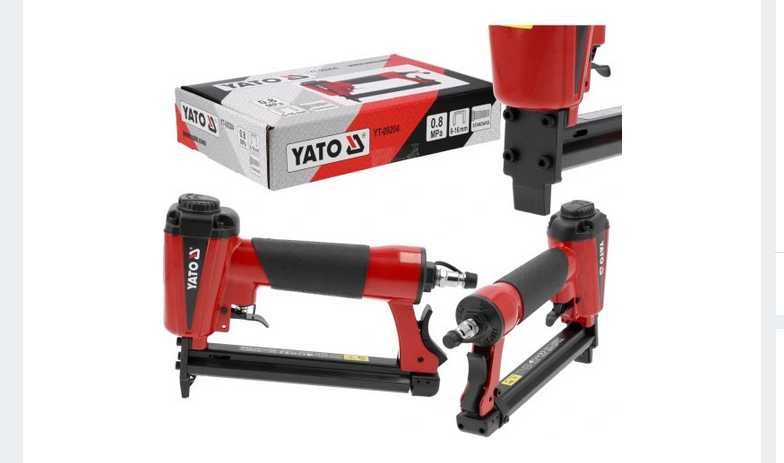 YATO Zszywacz Pneumatyczny Tapicerski Na GWOŹDZIE ZSZYWKI + GRATIS