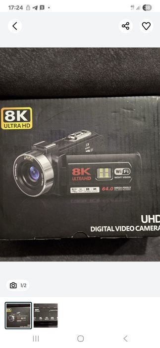 8K відеокамера 64MP для відеоблогерів YouTube 18-кратний зум