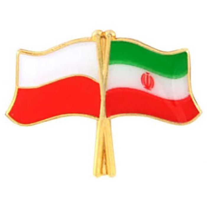 Przypinka pin wpinka flaga Polska-Iran