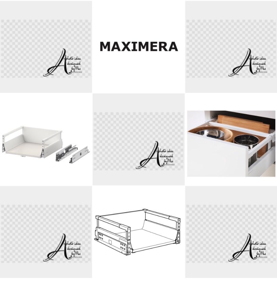 40x37 cm. M A X I M E R A ikea metod utrusta knivshult wysoka szuflada