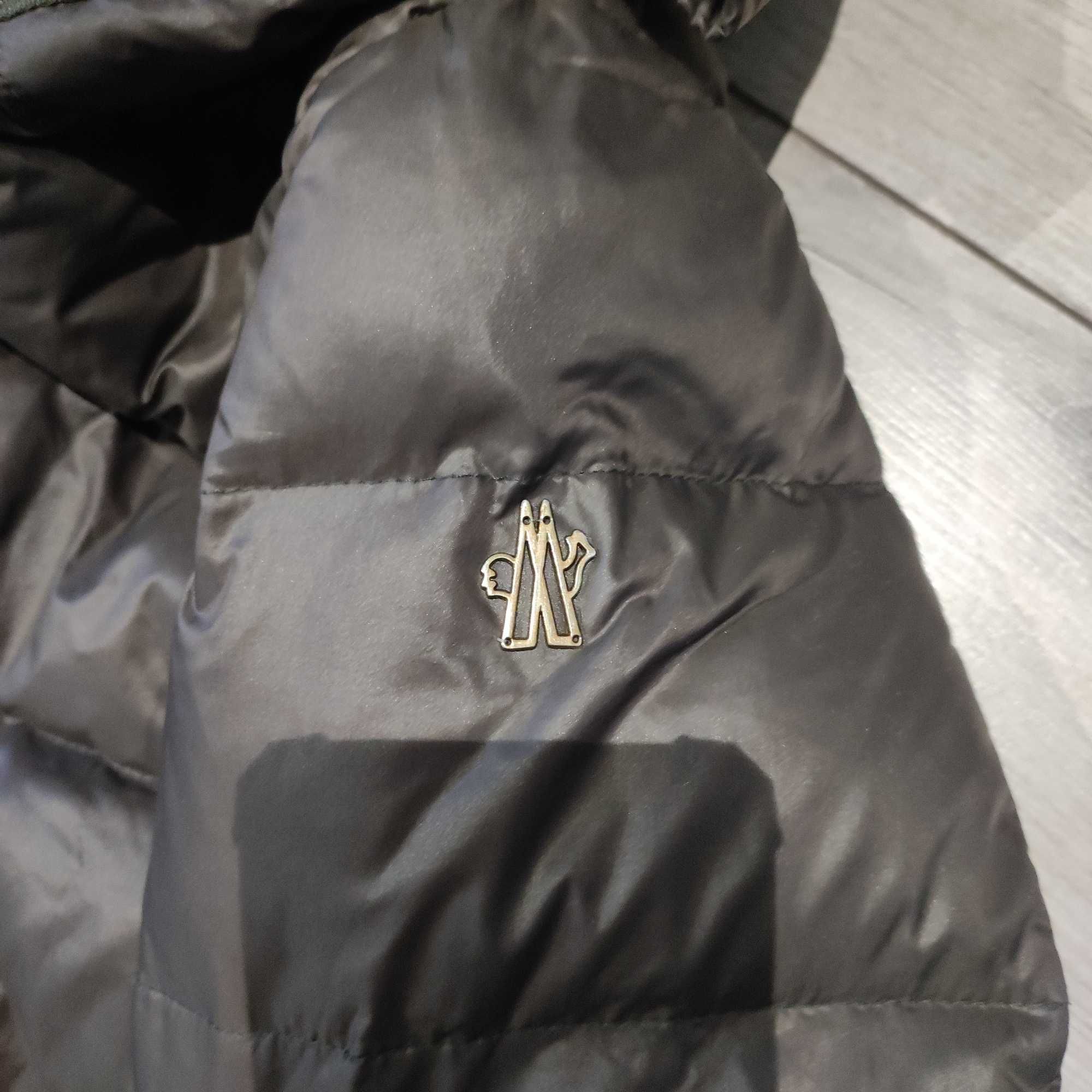 Kurtka puchowa S moncler damska czekoladowa