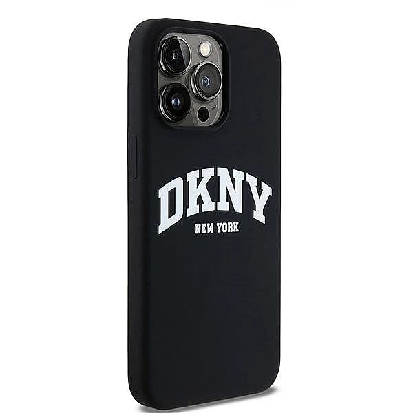 Etui DKNY Liquid Silicone White Printed Logo MagSafe na iPhone 14 Pro