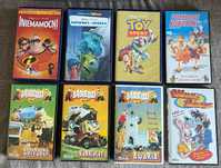 Zestaw 8 kaset wideo VHS Disney Sąsiedzi Wilk i Zając