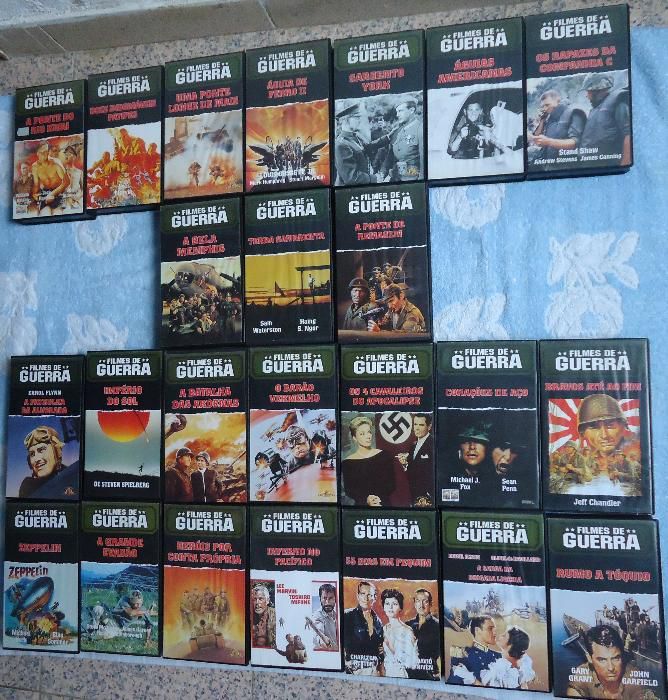 Filmes de VHS da Coleção Filmes de Guerra